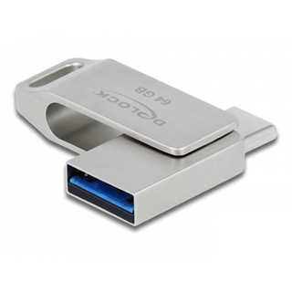 STICK DELOCK USB 3.2 Gen 1 USB-C + Typ-A Speicherstick 64GB - Metallgehuse