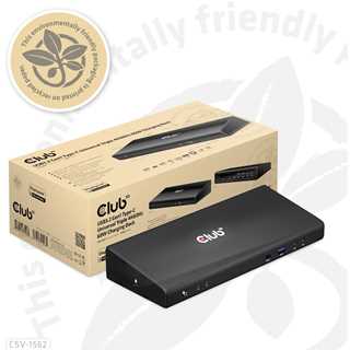 Club3D 4K ChargingDock USB-C ->6xUSB3/2xDP/HDMI/LAN/Audio