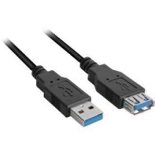 Kabel USB 3.0 Verlängerung 2.0m schwarz