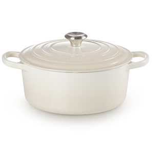 Le Creuset Signature Roaster round 26cm meringue (21177267164430)