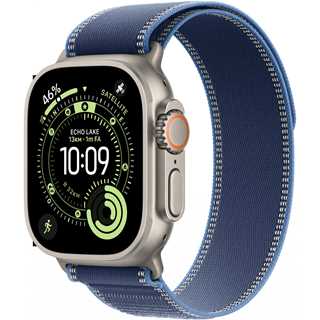 Apple Watch Ultra 3 Titanium Cellular 49mm Natur (Trail Loop blau/hellblau) M/L