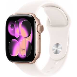 Apple Watch S11 Aluminium Cellular 42mm Rosegold (Sportarmband blassrosa) M/L