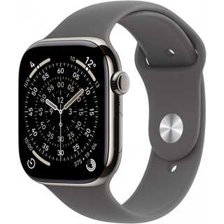 Apple Watch S11 Titan Natur Cellular 42mm (Sportarmband steingrau) S/M