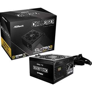 750W ASRock Challenger Series CL-750G 750W ATX 80+ Gold black retail