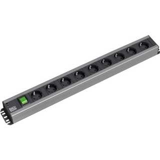 BACHMANN Handwerkerleiste 9x Schutzkontakt Schalter 2m