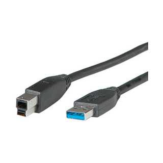ROLINE USB 3.2 Gen 1 Kabel Typ A-B schwarz 1.8m