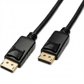 Captiva Kabel Displayport zu Displayport schwarz 4K 60Hz 1m HighSpeed DP zu DP