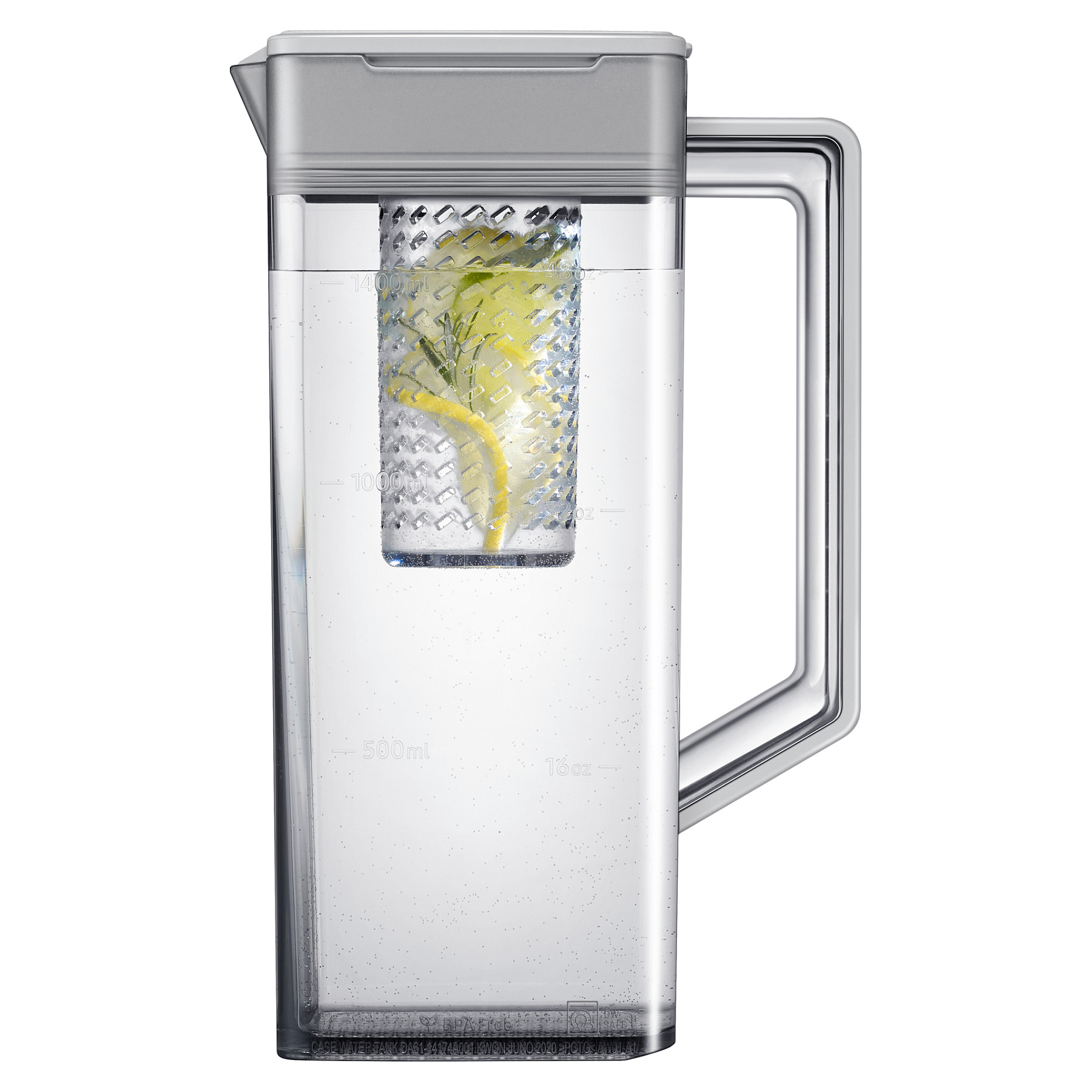 Desktop Pitcher Samsung RF59C701EB1/EG (edelstahl (dunkel), Autofill Water Pitcher, AI ...