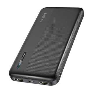 Logilink Mobile Power Bank, LiPo, 10.000 mAh, USB-C in/out, black