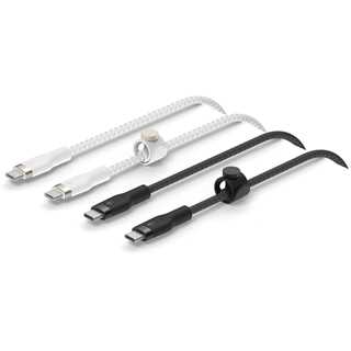 Belkin PRO Flex Silikon-Kabel, USB-C/USB-C 2.0, 1m, Doppelpack