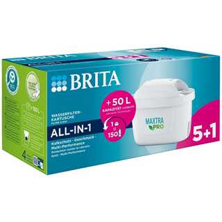 BRITA Tischwasserfilter Maxtra Pro Filterkartusche 6er-Pack