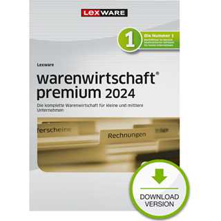 Lexware Warenwirtschaft Premium 2024 - 1 Devise, ABO - ESD -DownloadESD