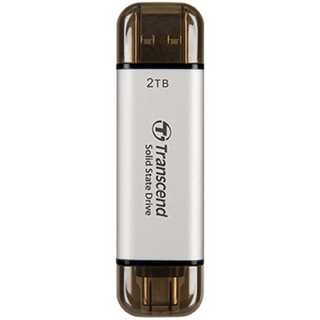 TRANSCEND ESD310S 1TB External SSD USB 10Gbps Type C/A Silver