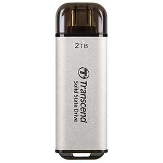 TRANSCEND ESD300S 2TB External SSD USB 10Gbps Type C Silver