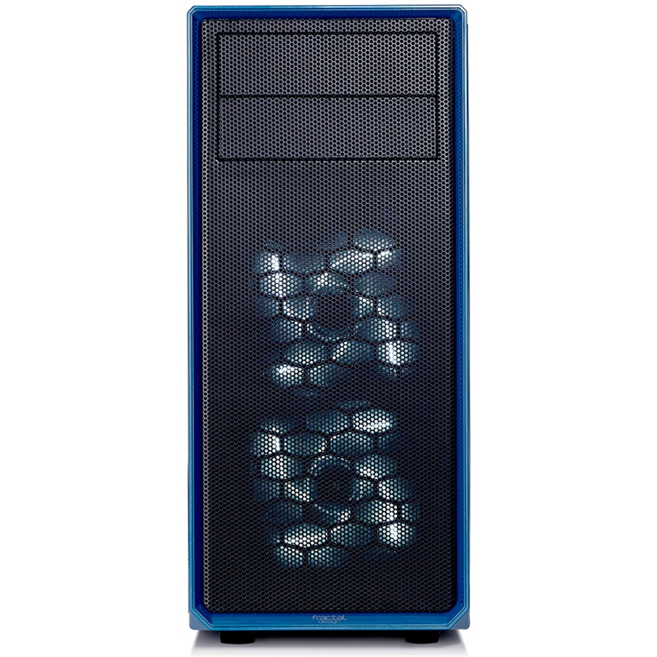 Fractal Design Focus G ATX Gaming Gehäuse mit Seitenfenster, Blau
