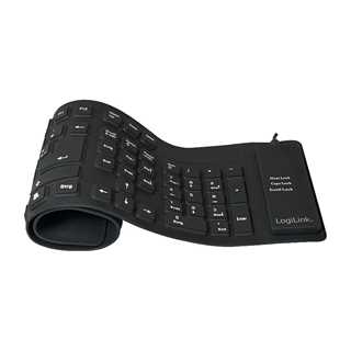 LogiLink flexible Tastatur black